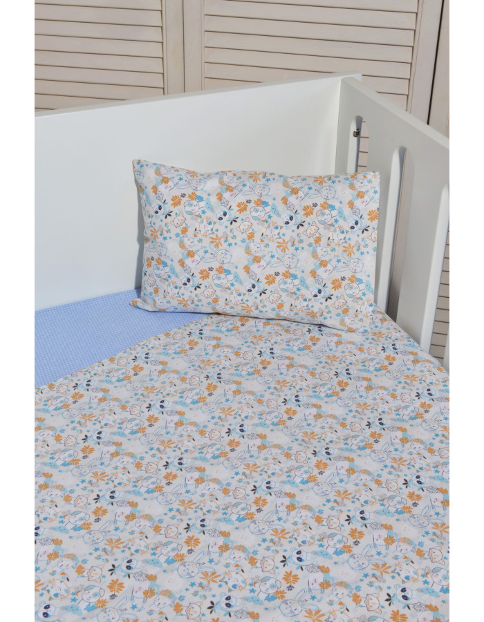 Σεντόνια κούνιας 3 τεμ 110x160 100% βαμβάκι Design 200 Oliver Baby | 46-6706/200