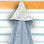 Μπουρνούζι Κάπα 75x75cm 100% Βαμβάκι 450 γρμ/τμ Design 214 Oliver Baby | 46-6730/214