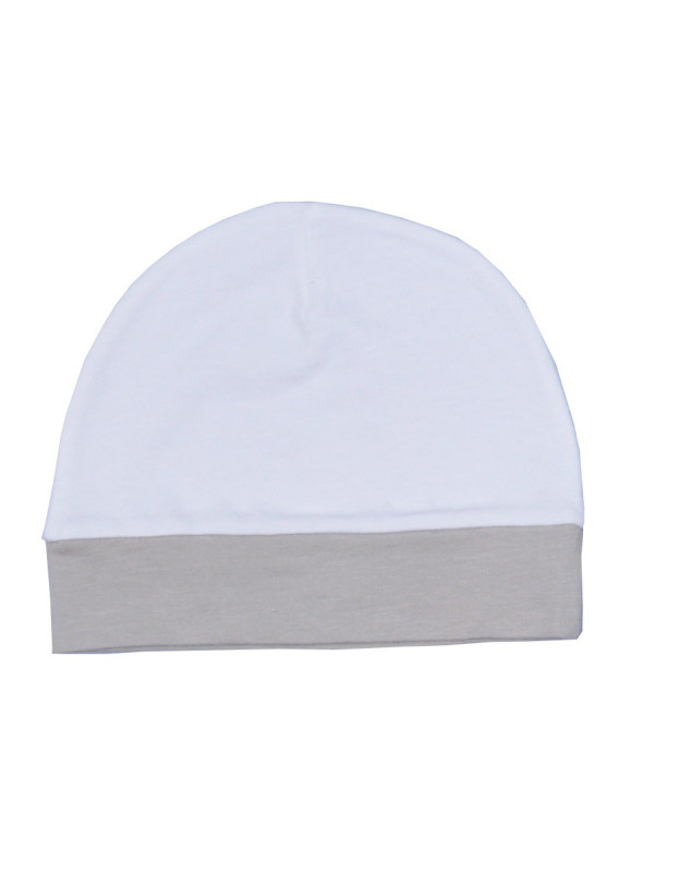 Σκουφάκι Λευκό-Μόκα Design 14 Oliver Baby | 46-6751/14