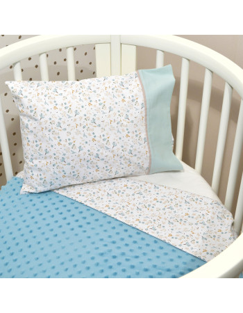 Minky Κουβέρτα Κούνιας Διπλής Όψης 100x150cm Design 403 Oliver Baby | 46-6724/403