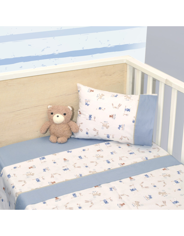 Σεντόνια Κούνιας Σετ 3τεμ.110x170cm Design 414 Oliver Baby | 46-6706/414