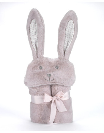 Κουβέρτα Pompon Rabbit 75Χ95cm Σάπιο Μήλο MORA | 58-5388/02