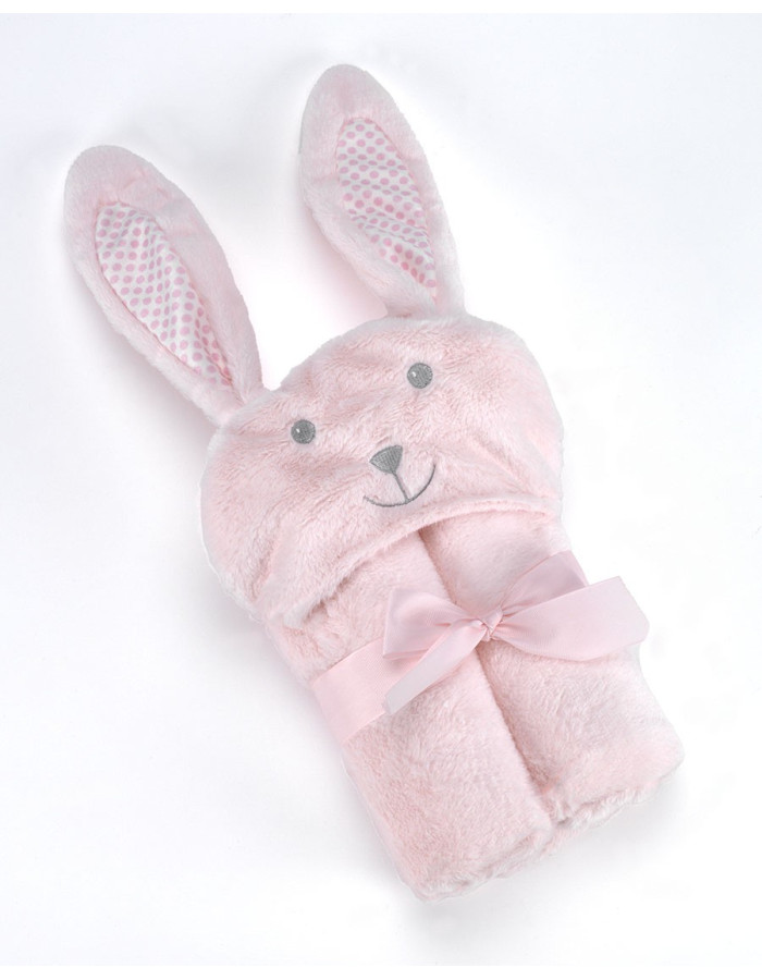 Κουβέρτα Pompon Rabbit 75Χ95cm Ροζ MORA | 58-5388/04