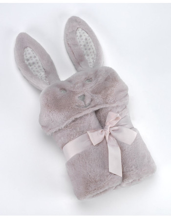 Κουβέρτα Pompon Rabbit 75Χ95cm Σάπιο Μήλο MORA | 58-5388/02