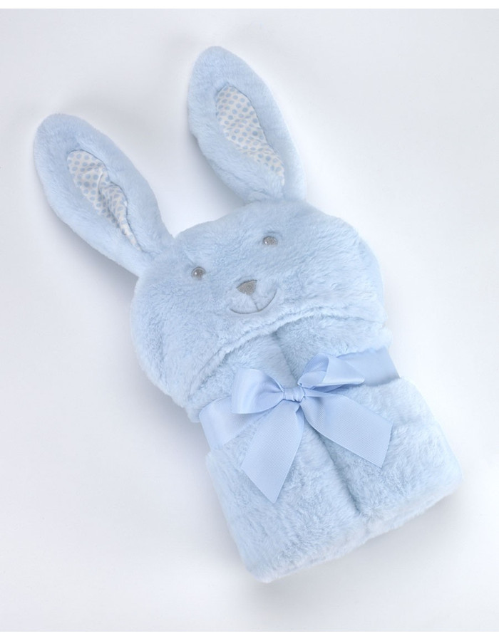 Κουβέρτα Pompon Rabbit 75Χ95cm Γαλάζιο MORA | 58-5388/05