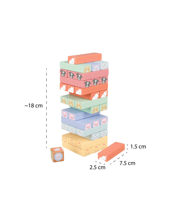 Πύργος Ισορροπίας Farmyard Orange Tree Toys (FSC®) | 60-12696