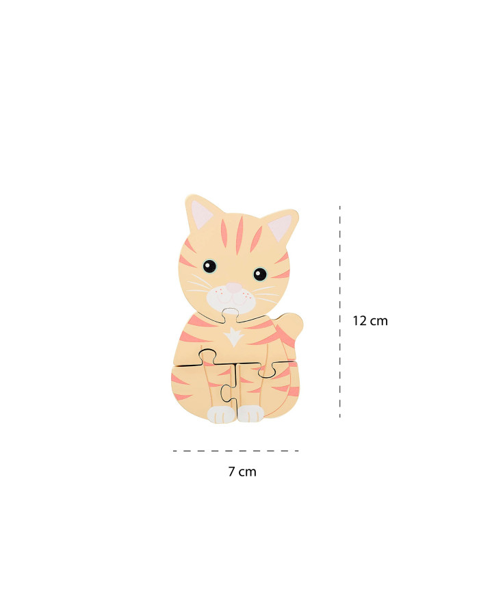 Μικρό Παζλ Γάτα Animals Orange Tree Toys | 60-06764