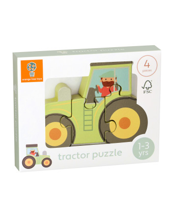 Μικρό Παζλ Τρακτέρ Farmyard Orange Tree Toys | 60-06771