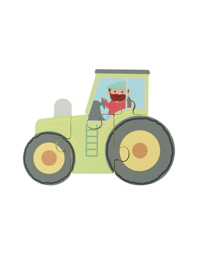 Μικρό Παζλ Τρακτέρ Farmyard Orange Tree Toys | 60-06771