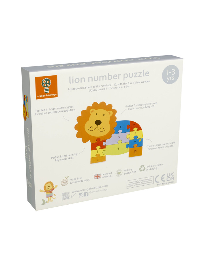 Παζλ Αριθμών Λιοντάρι - Orange Tree Toys | 60-05599