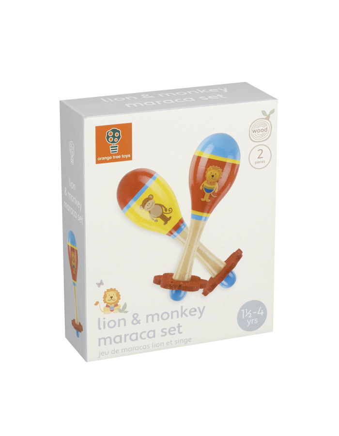 Σετ Μαράκες Λιοντάρι & Μαιμού Animals Orange Tree Toys | 60-14519