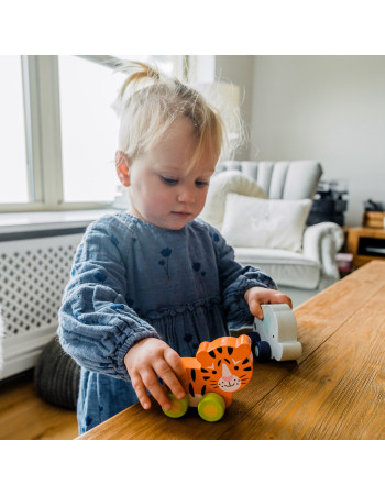 Tιγράκι Push & Pull Jungle Animals Orange Tree Toys | 60-07948