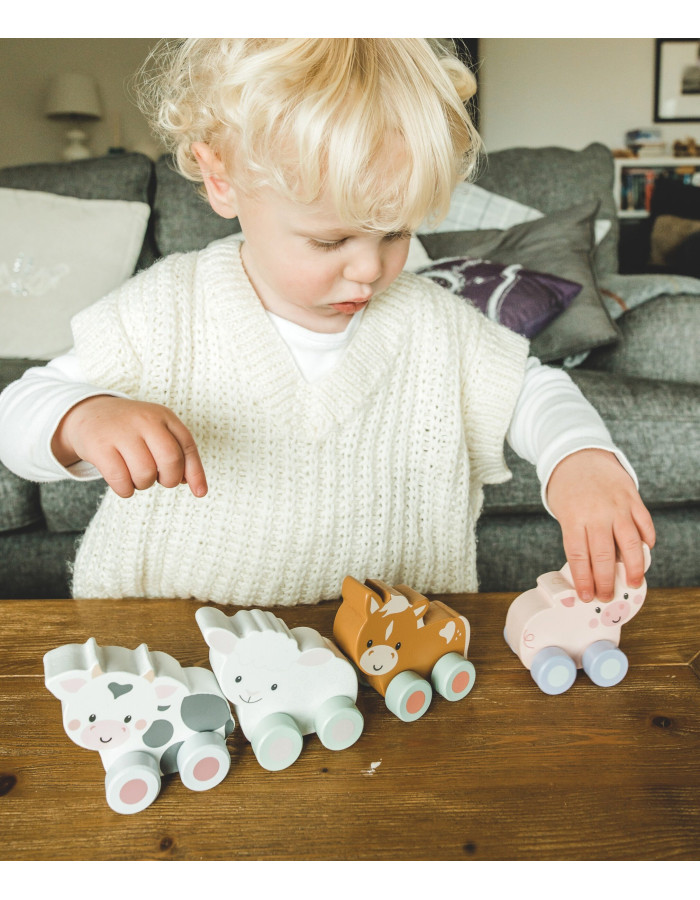 Αγελαδίτσα Push & Pull Farmyard Orange Tree Toys | 60-07603