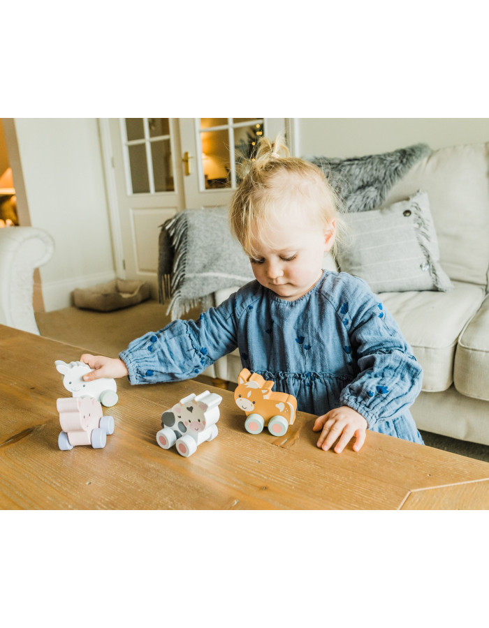 Αγελαδίτσα Push & Pull Farmyard Orange Tree Toys | 60-07603