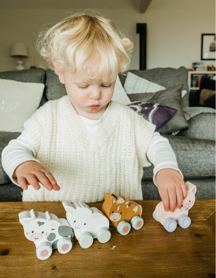 Αγελαδίτσα Push & Pull Farmyard Orange Tree Toys | 60-07603