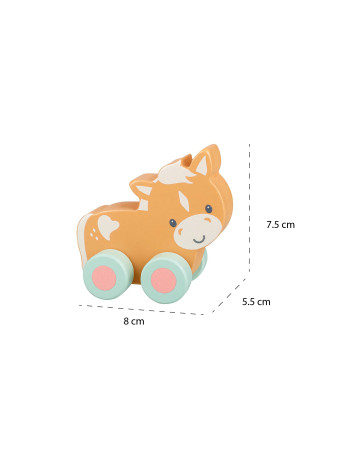 Αλογάκι Push & Pull Farmyard Orange Tree Toys | 60-07597