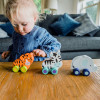 Ζέμπρα Push & Pull Jungle Animals Orange Tree Toys | 60-07924