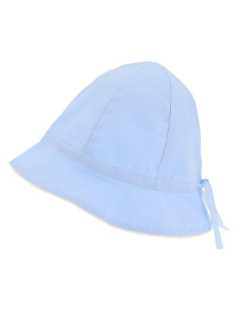 Βαμβακερό Καπέλο με Κορδέλα - Serenity Blue - Monnëka | 61-88182
