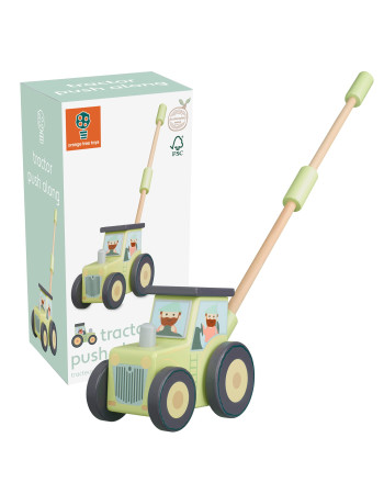 Τρακτέρ Push Along Farmyard Orange Tree Toys | 60-02863