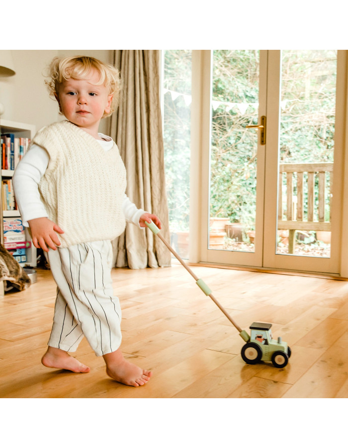 Τρακτέρ Push Along Farmyard Orange Tree Toys | 60-02863