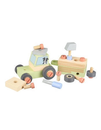 Τρακτέρ με Εργαλεία Farmyard Orange Tree Toys | 60-12801