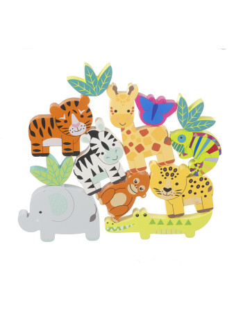 Πύργος Στοίβαξης Jungle Animals Orange Tree Toys | 60-12896