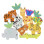 Πύργος Στοίβαξης Jungle Animals Orange Tree Toys | 60-12896