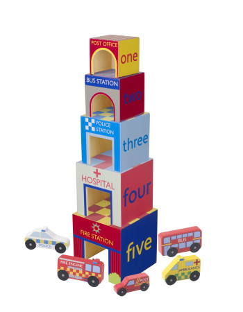 Κυβοι Στοίβαξης Emergency Services Orange Tree Toys | 60-12350