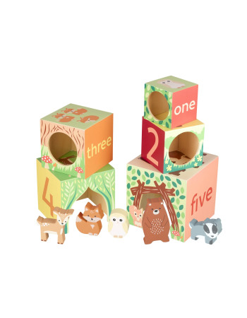 Κύβοι Στοίβαξης Woodland Orange Tree Toys | 60-12074