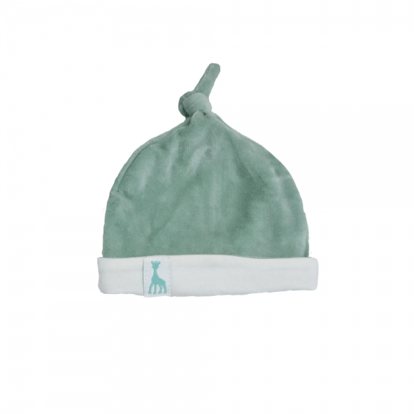 Βελουτέ Σκουφάκι 1-3 Μηνών - Μέντα - SOPHIE LA GIRAFE | 55-8505036