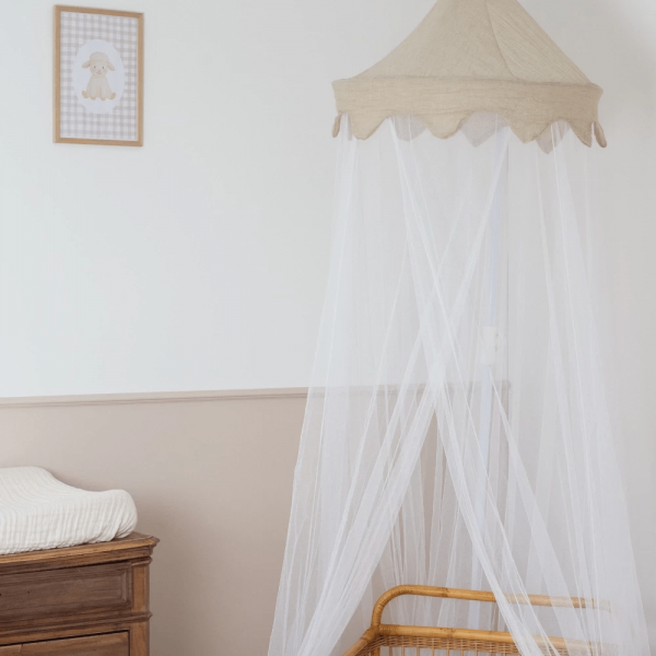 Κουνουπιέρα Τούλινη με Μπεζ Θόλο - Trois Kilos Sept | 55-8075113