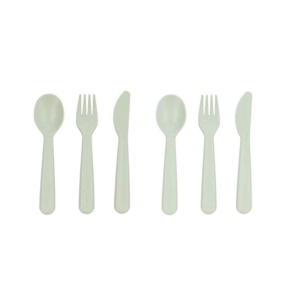 Σετ 6 τεμ. Κουτάλι-Μαχαίρι-Πηρούνι - Mέντα - Tutete | 61-74722