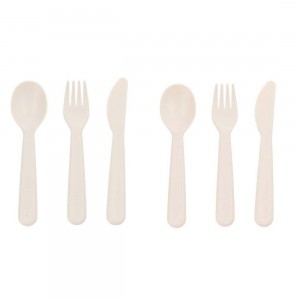 Σετ 6 τεμ. Κουτάλι-Μαχαίρι-Πηρούνι - Μπεζ - Tutete | 61-74721