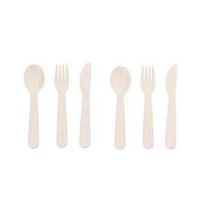 Σετ 6 τεμ. Κουτάλι-Μαχαίρι-Πηρούνι - Μπεζ - Tutete | 61-74721