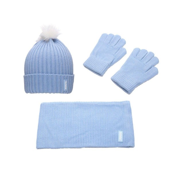 Σετ Σκουφάκι-Γάντι-Κασκόλ Γαλάζιο - Tutete | 61-88846