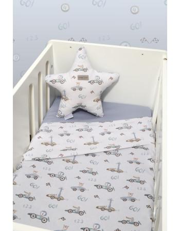 Σετ 2 Σεντόνια Λίκνου 80x110cm 100% Βαμβάκι Des. 421 Oliver Baby | 46-6704/421