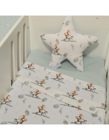 Σετ 2 Σεντόνια Λίκνου 80x110cm 100% Βαμβάκι Des. 423 Oliver Baby | 46-6704/423
