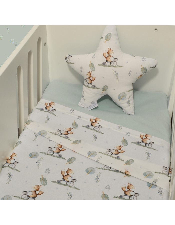 Σετ 2 Σεντόνια Λίκνου 80x110cm 100% Βαμβάκι Des. 423 Oliver Baby | 46-6704/423