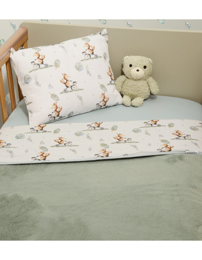 Minky ΝEW Κουβέρτα Κούνιας Διπλής Όψης 100x150 Des.423 Oliver Baby | 46-6734/423