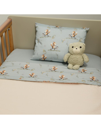 Minky ΝEW Κουβέρτα Κούνιας Διπλής Όψης 100x150 Des.429 Oliver Baby | 46-6734/429
