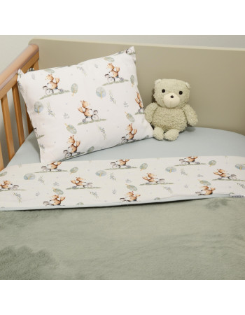 Minky ΝEW Κουβέρτα Λίκνου Διπλής Όψης 75x95 Des.423 Oliver Baby | 46-6735/423