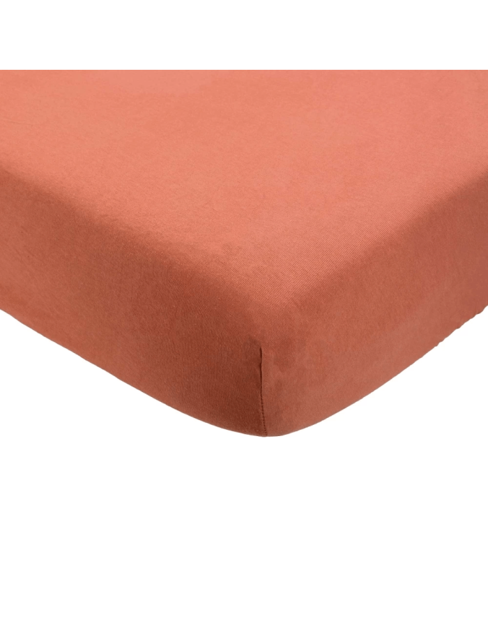 Κατωσέντονο Με Λάστιχο Μακώ Jersey Τερακότα 70x140cm Trois Kilos Sept | 55-8161010