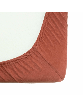 Κατωσέντονο Με Λάστιχο Μακώ Jersey Τερακότα 70x140cm Trois Kilos Sept | 55-8161010