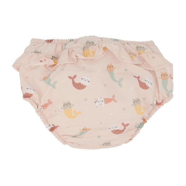 Εκπαιδευτικό Μαγιό Πάνας με Προστασία από τον Ήλιο με Βολάν Mermaid Cats 6-12 Μηνών | 61-93569/2