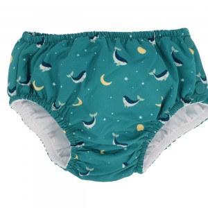 Εκπαιδευτικό Μαγιό Πάνας με Προστασία από τον Ήλιο Teal Whale 6-12 Μηνών - Monnëka | 61-93558/2