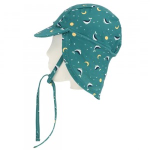 Καπέλο Παραλίας Αντηλιακής Προστασίας Teal Whale 6-12 Μηνών - Monnëka | 61-93610/1