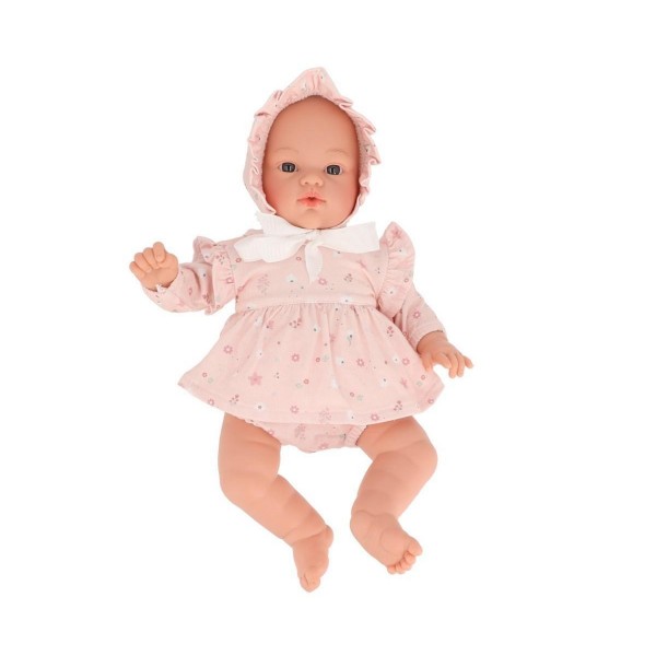 Κούκλα Μωρό Helena με Ροζ Φόρεμα - Monnëka | 61-99062
