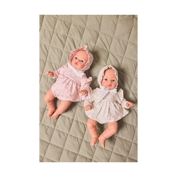 Κούκλα Μωρό Helena με Ροζ Φόρεμα - Monnëka | 61-99062