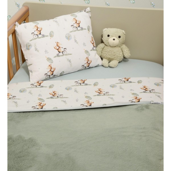 Minky ΝEW Κουβέρτα Κούνιας Διπλής Όψης 100x150 Des.423 Oliver Baby | 46-6734/423