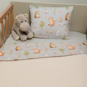 Minky ΝEW Κουβέρτα Κούνιας Διπλής Όψης 100x150 Des.427 Oliver Baby | 46-6734/427